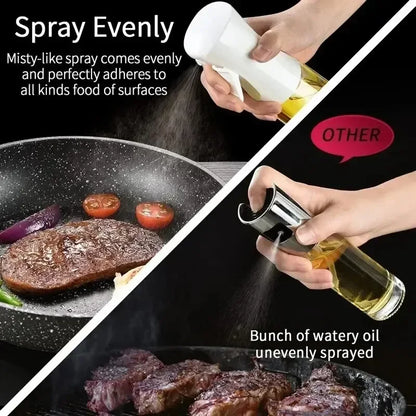 200ml 300ml Oil Spray Bottle Kitchen BBQ Cooking Olive Oil Dispenser Camping Baking Empty Vinegar Soy Sauce Sprayer Containers